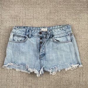Free People Cut-Off Denim Shorts